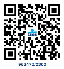 QR kód pro platbu na účet SBD Klášterec